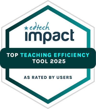 Award: Top Teaching Efficiency Tool 2025.